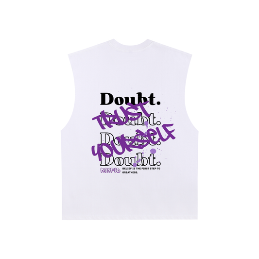 Trust Yourself - Raw Edge Cotton Tank Top